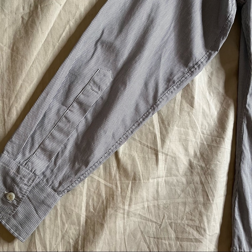 Everlane Button Down Thin Line Patter Size Xs - image 8